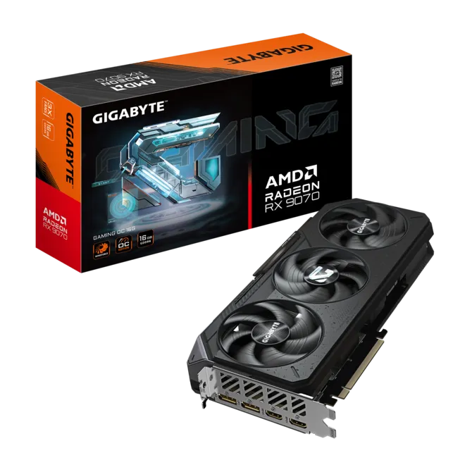 GIGABYTE 16GB RX9070 GAMING OC GDDR6 256bit HDMI-DP PCIE 5.0