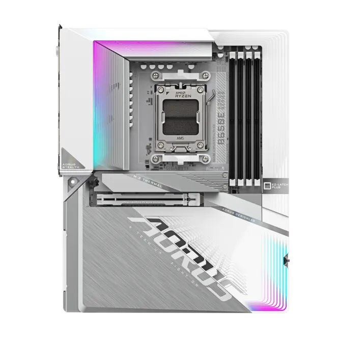 GIGABYTE B650E AORUS STEALTH ICE DDR5 HDMI DP  PCIe 5.0 AM5 ATX BEYAZ