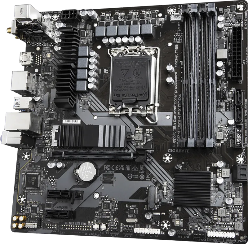 GIGABYTE B760M DS3H AX WIFI6E DDR4 HDMI TYPE-C DP PCIE 4.0 1700p mATX