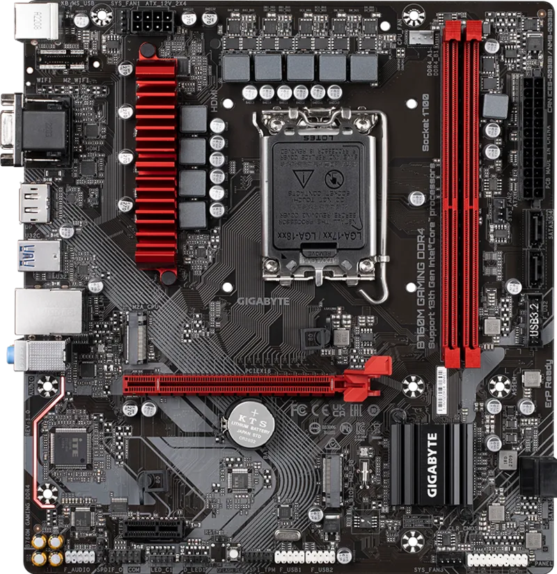 GIGABYTE B760M GAMING DDR4 HDMI-DP TYPEC PCIE 4.0 1700p mATX