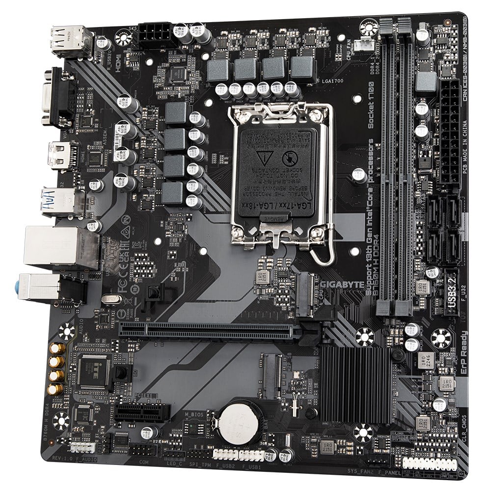 GIGABYTE B760M H DDR4 M.2 HDMI MATX 1700P