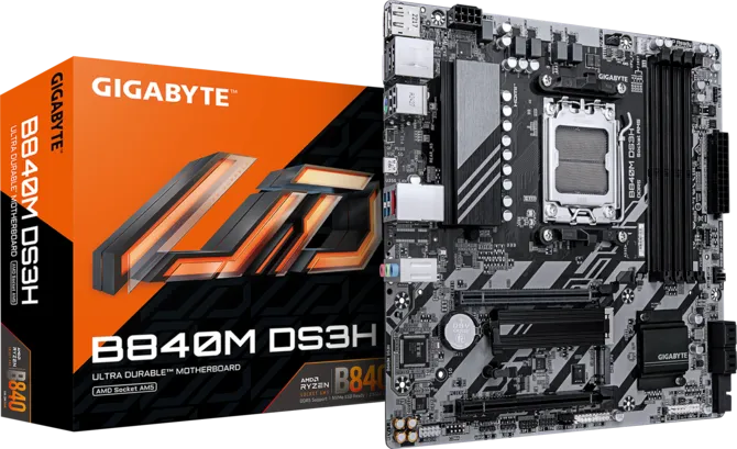 GIGABYTE B840M-DS3H DDR5 HDMI-DP PCIE 4.0 AM5 mATX