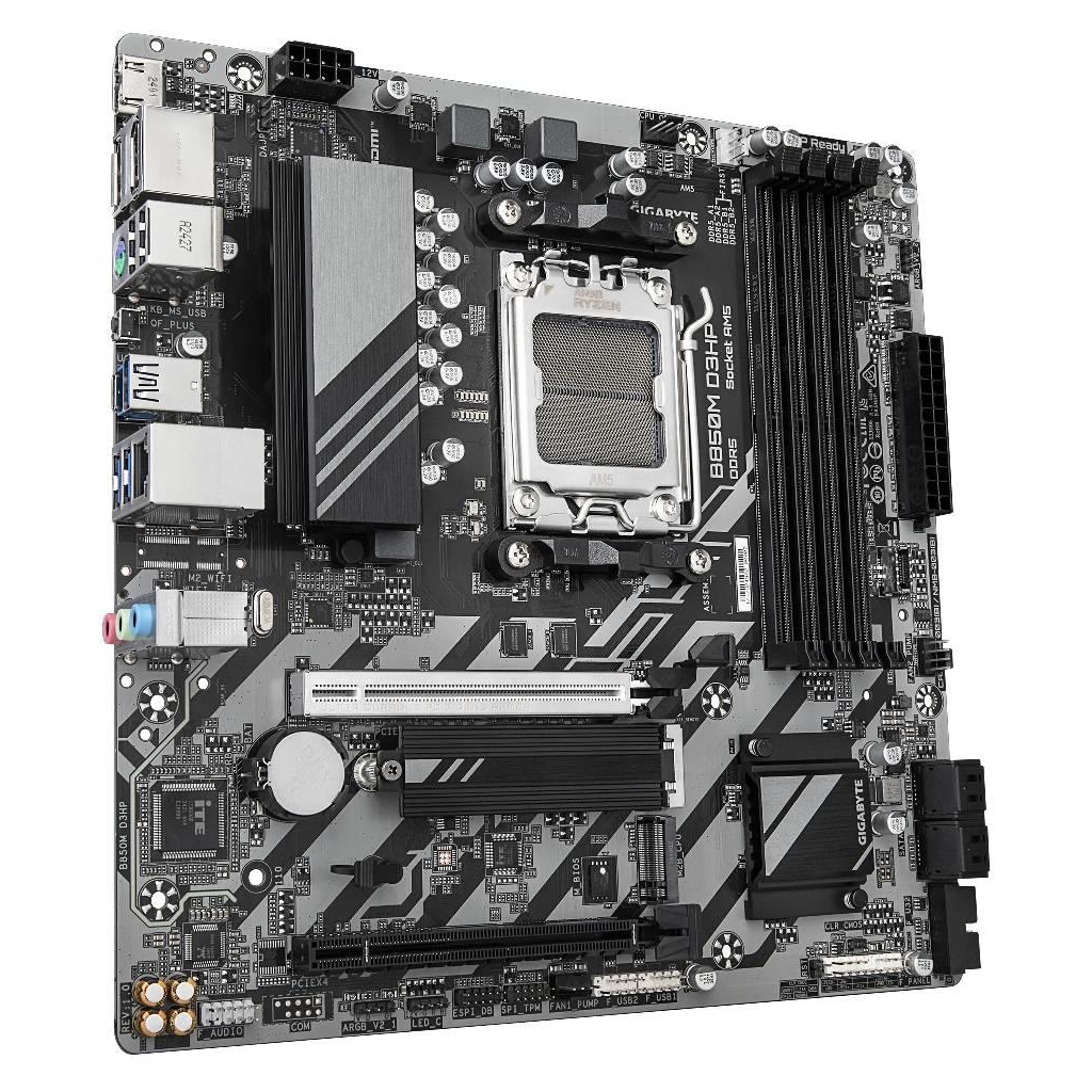 GIGABYTE B850M D3HP, 4xDDR5, 2xM.2, 2xDP, HDMI, Type-C, AM5 Soket GAMING Anakart