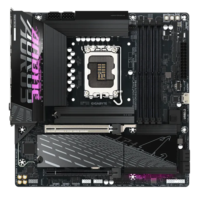 GIGABYTE B860M AORUS ELITE WIFI6E DDR5 HDMI-DP PCIE 5.0 1851p mATX