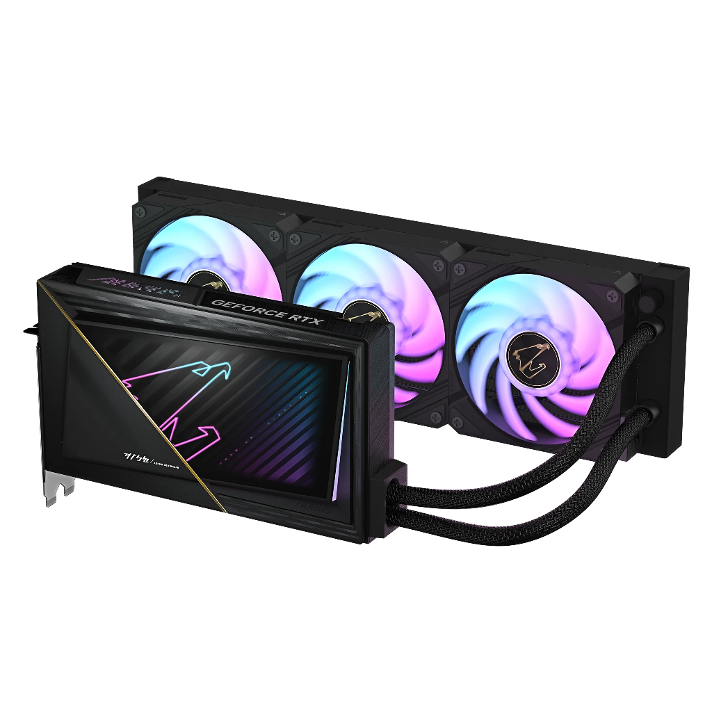 GIGABYTE GV-N5090AORUSX W-32GD, RTX5090, XTREME WATERFORCE, 32Gb, GDDR7, 512BIT, 3 Fanlı, 1xHDMI, 3xDP, GAMING Ekran KARTI