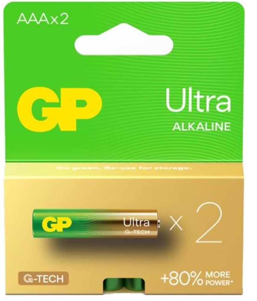 GP G-Tech LR03 AAA Boy Ultra Alkalin İnce Kalem Pil 2'li Paket GP24AU-2U2