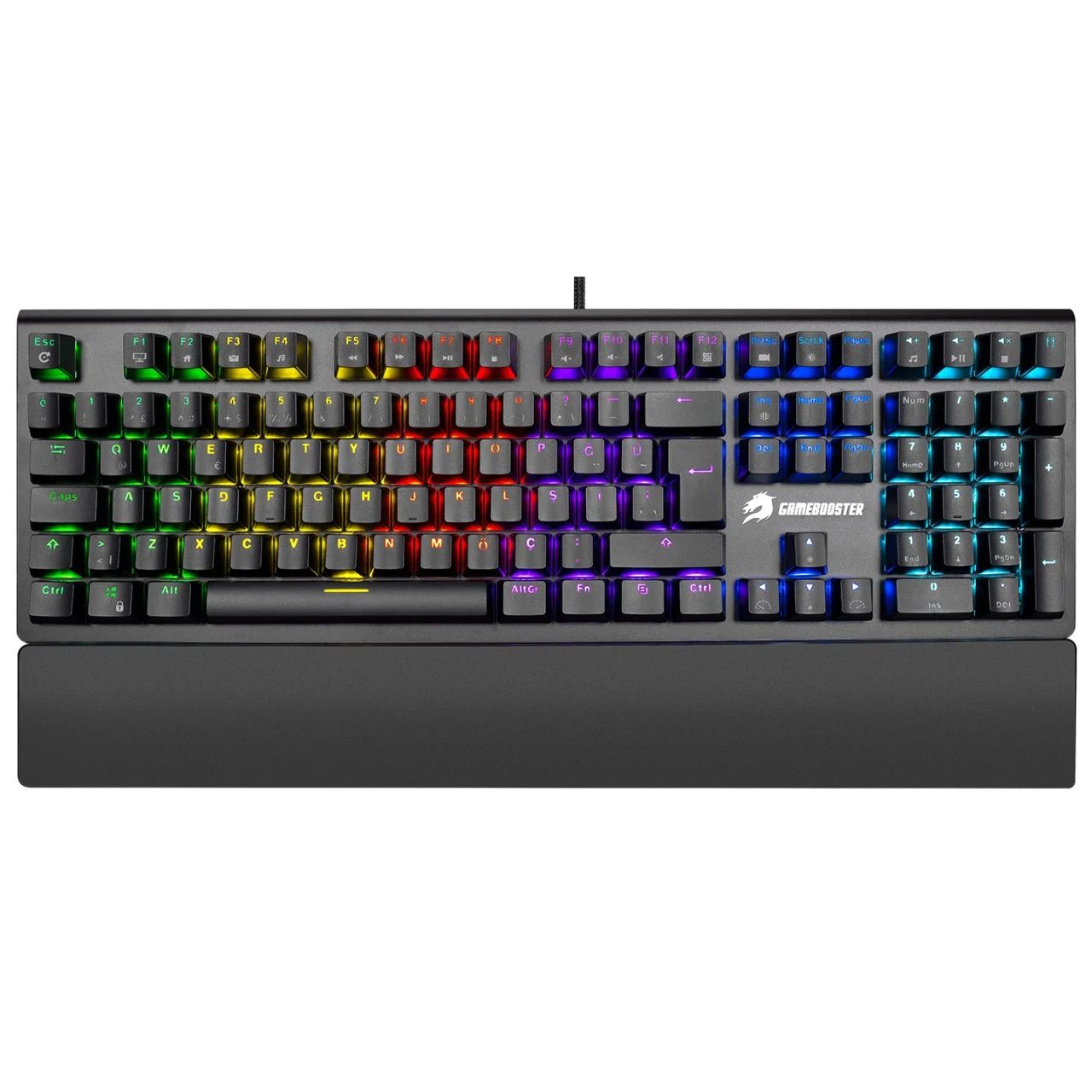 GAMEBOOSTER G908 Kablolu Siyah Gaming Klavye