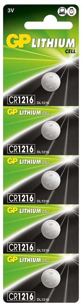Gp CR1216-C5 3V Lityum Düğme Pil 5li Paket