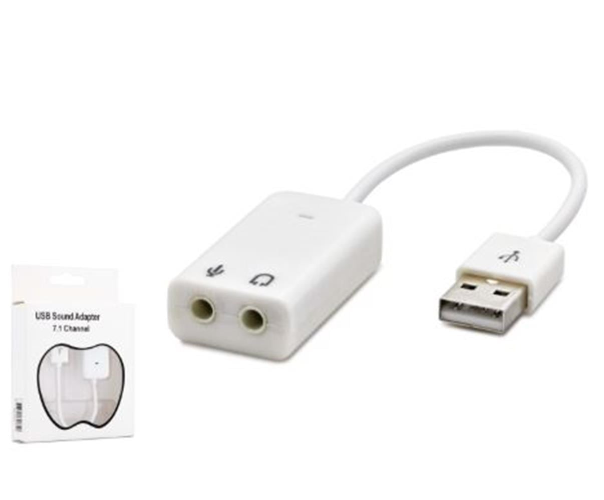 HADRON HDX5263 USB Harici Ses Kartı 7.1 Beyaz