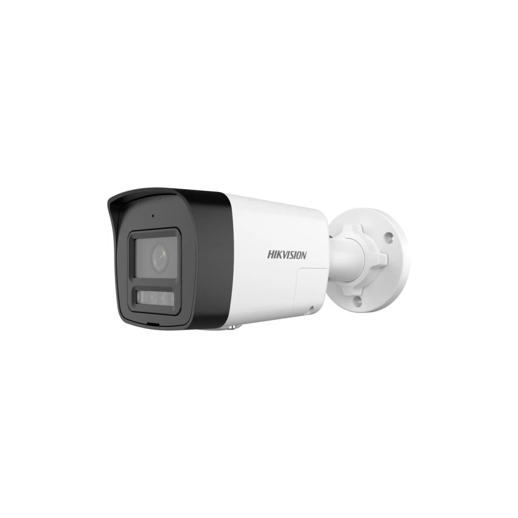 HIKVISION DS-2CD1041G2-LIUF 4Mpix, 2,8mm Lens,  H265+,20Mt Gece Görüşü, Hybrid Light, SD Kart,Dahili Mikrofon, PoE, Bullet IP Kamera