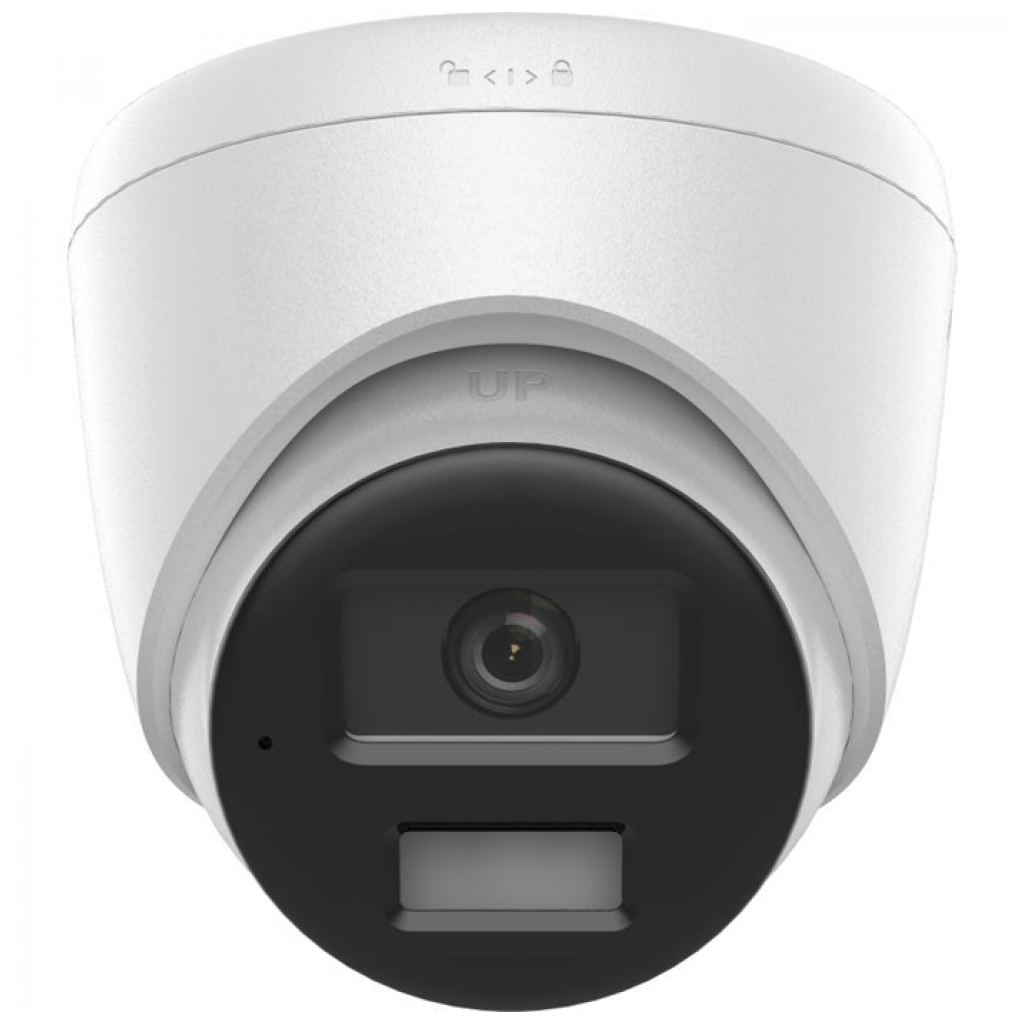 HIKVISION DS-2CD1343G2-LIUF 4Mpix, 2,8mm Lens, H265+, 30Mt Gece Görüşü, Hybrid Light, PoE, Mikrofonlu Dome IP Kamera