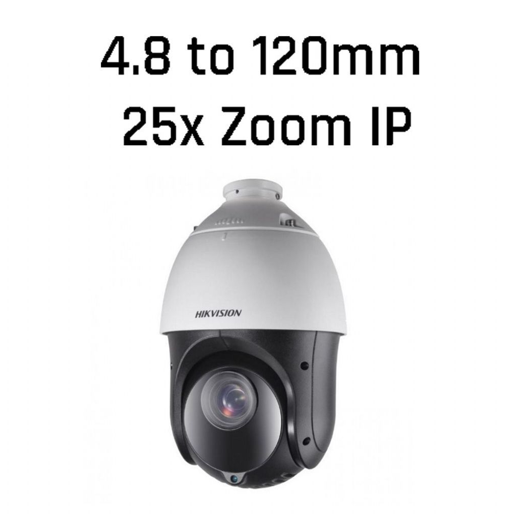 HIKVISION DS-2DE4425IW-DE, 4Mpix, 4,8-120mm Lens, 25X Optik Zoom, 100Mt Gece Görüşü, SD Kart, PoE, Ses Giriş Çıkış, H265+, Speed Dome PTZ IP Kamera (Ayak Dahil)