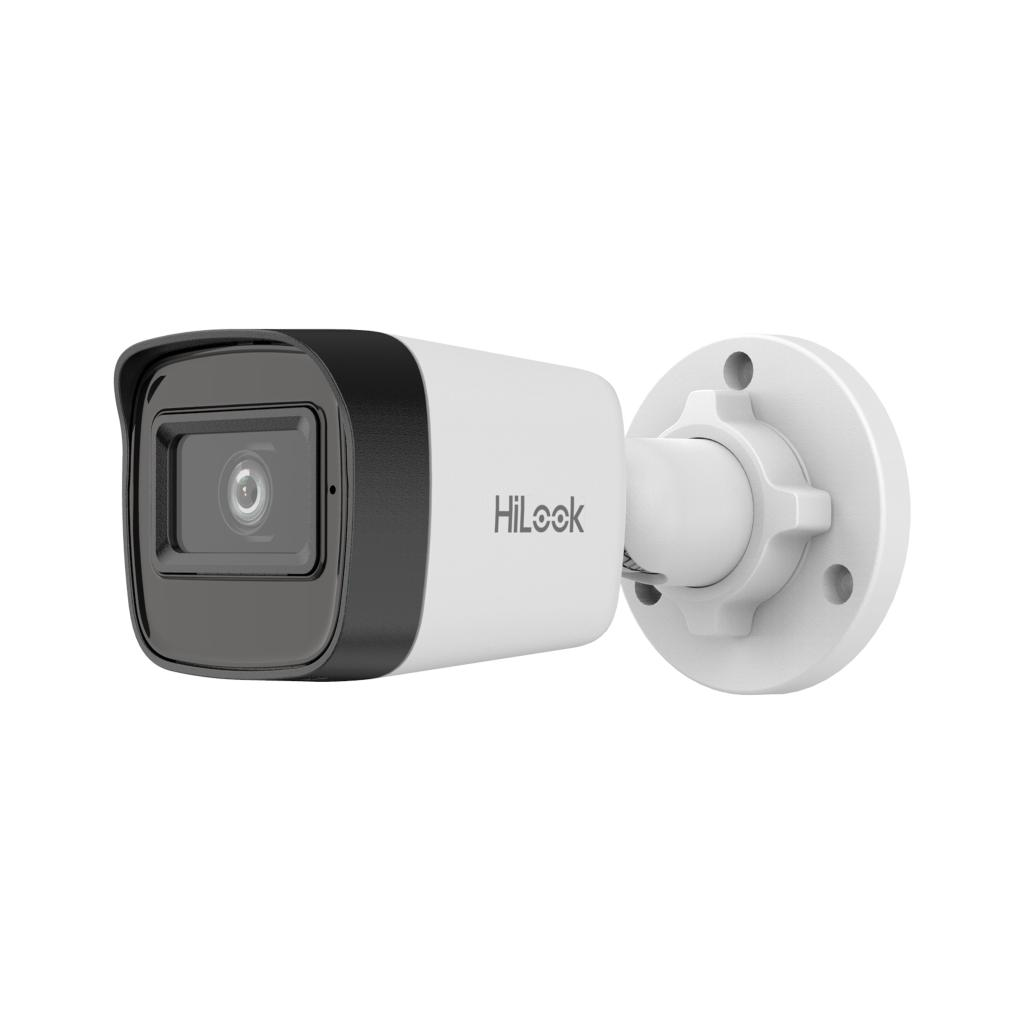 HILOOK IPC-B121HE-UC, 2Mpix, 2.8mm Lens, H265+, 20Mt Gece Görüşü, PoE, Dahili Mikrofon, Bullet, IP Kamera