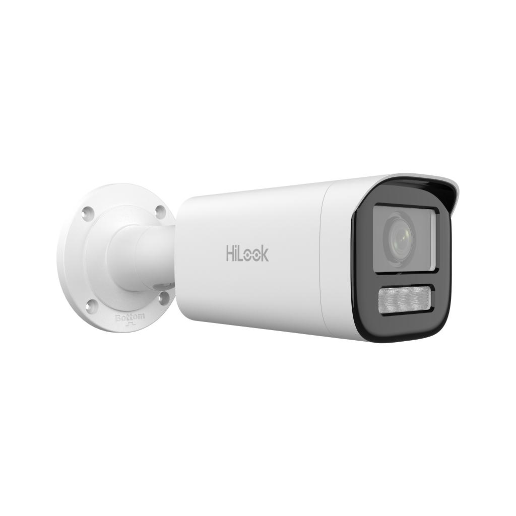 HILOOK IPC-B640HA-LZU, 4Mpix, 2,8-12mm  Motorize Lens, H265+, Dual Light, 50Mt Gece Görüşü, Dahili Mikrofon, PoE, IP67, IK10, Bullet, IP Kamera
