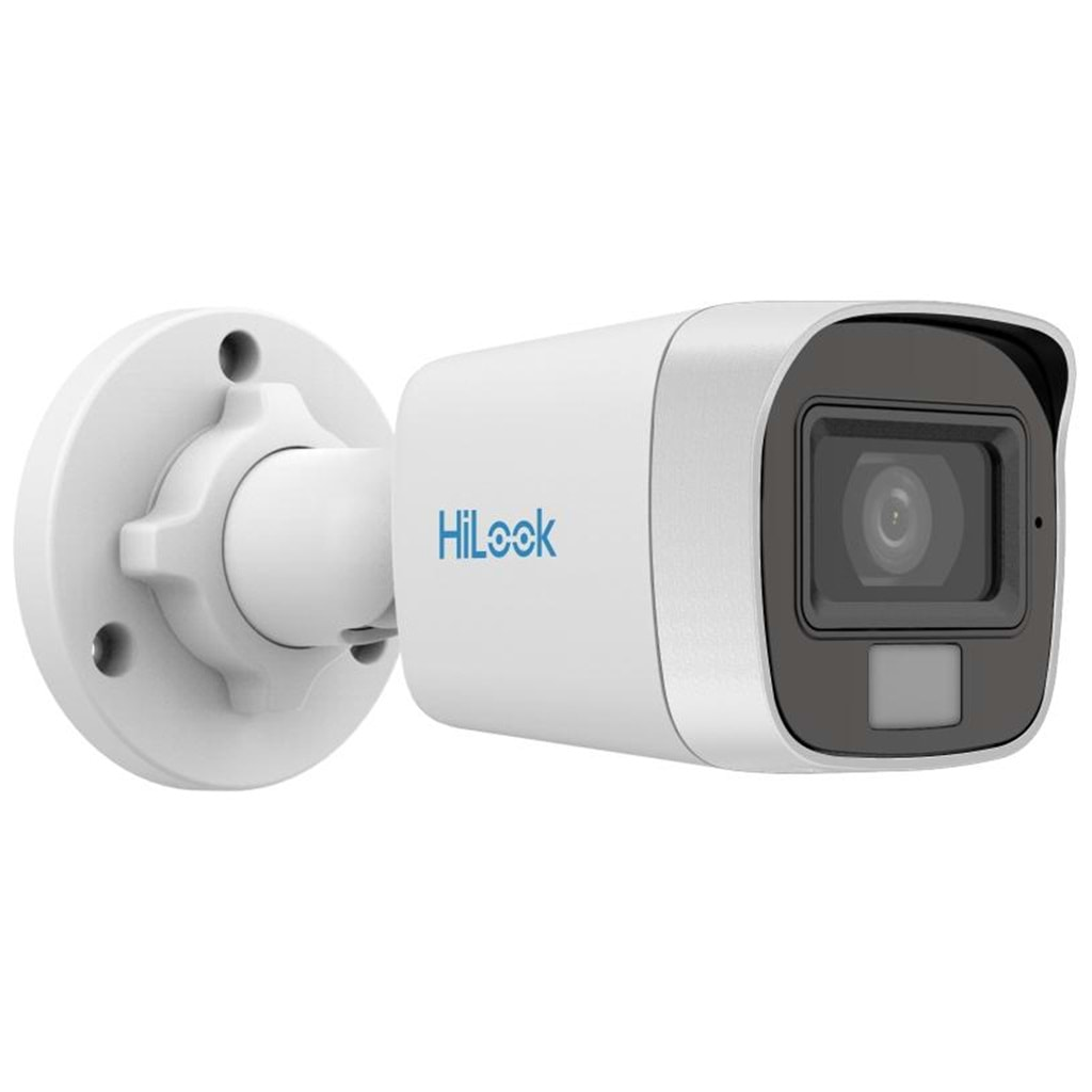 HILOOK THC-B129-LPS, 2Mpix, 2.8mm Lens, 20Mt Gece Görüşü, IP66, Color Vu, Dahili Mikrofon, Bullet Kamera