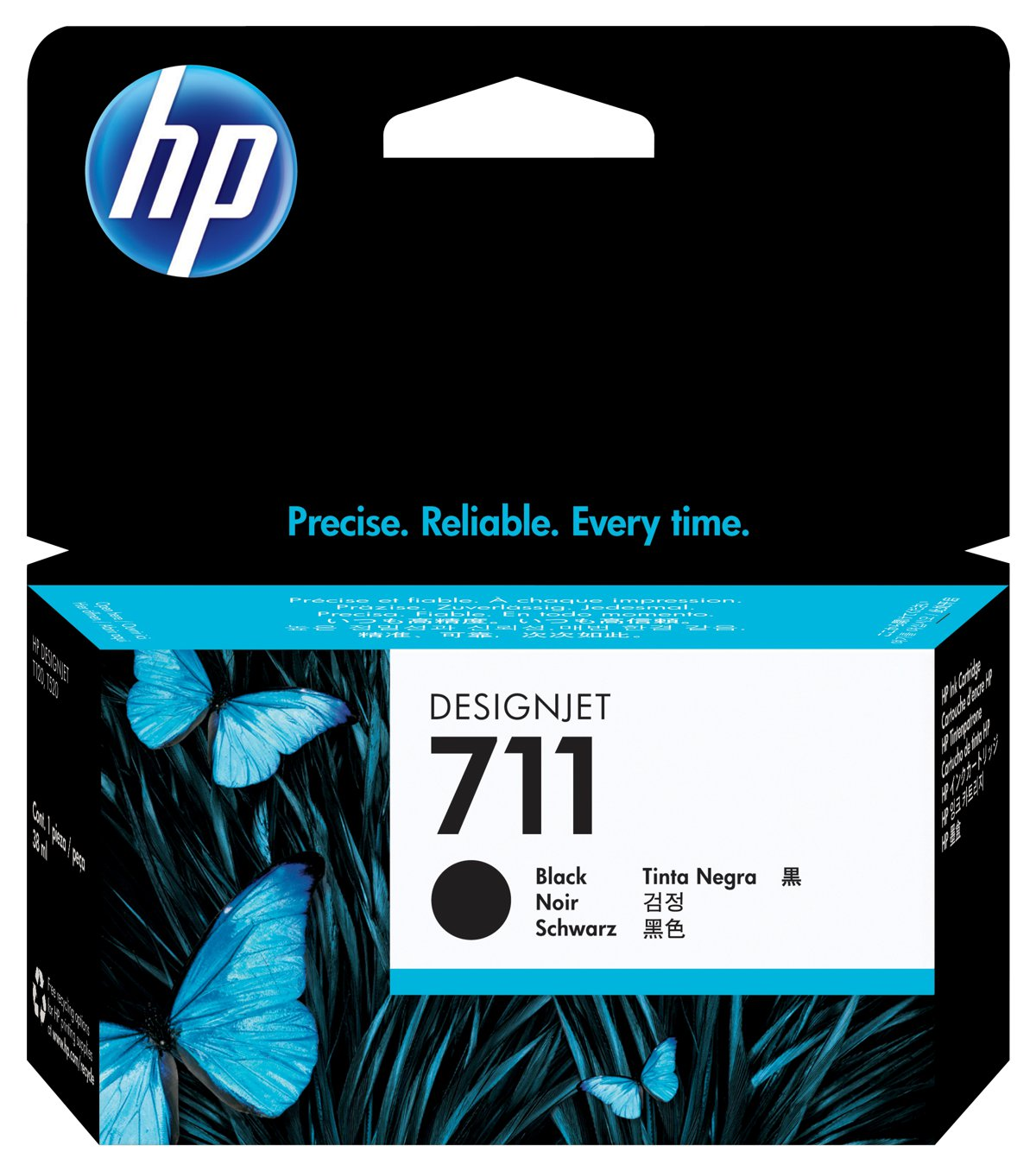 HP 711 CZ129A Siyah DesignJet Orijinal Mürekkep Kartuşu