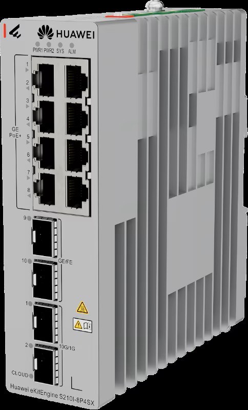 HUAWEI 12port PoE+ 240W 4xSFP Gigabit Yönetilebilir Switch eKIT S210I-8P4SX