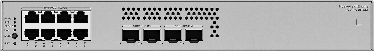 HUAWEI 8port POE+ 128w 2-SFP/2SFP 2.5GE Gigabit Yönetilebilir Switch eKIT S310S-8P4JX