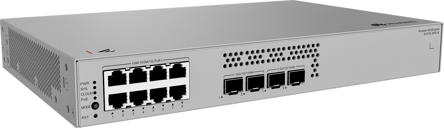 HUAWEI 8port POE+ 128w 2-SFP/2SFP 2.5GE Gigabit Yönetilebilir Switch eKIT S310S-8P4JX