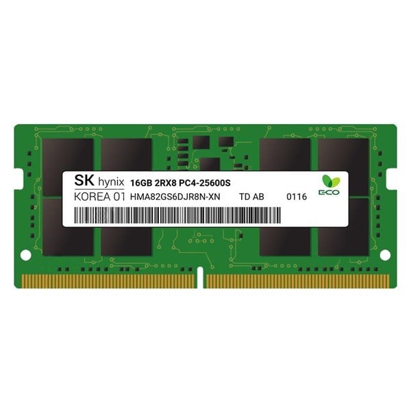 HyNIX 16GB DDR4 3200MHZ ECC NOTEBOOK RAM VALUE HMA82GS7DJR8N-XN