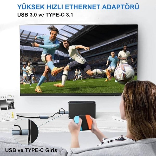 INCA IUTP-01T Gigabit TypeC-USB 3.0 Harici Ethernet