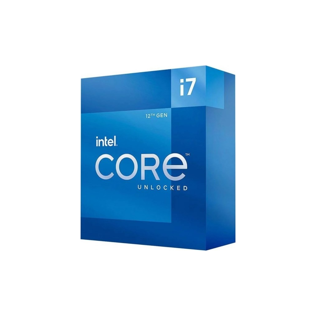 INTEL i7-12700KF 12 Core, 3.60Ghz, 25Mb, 125W, LGA1700, 12.Nesil, BOX, (Dahili Grafik YOK, Fan YOK)