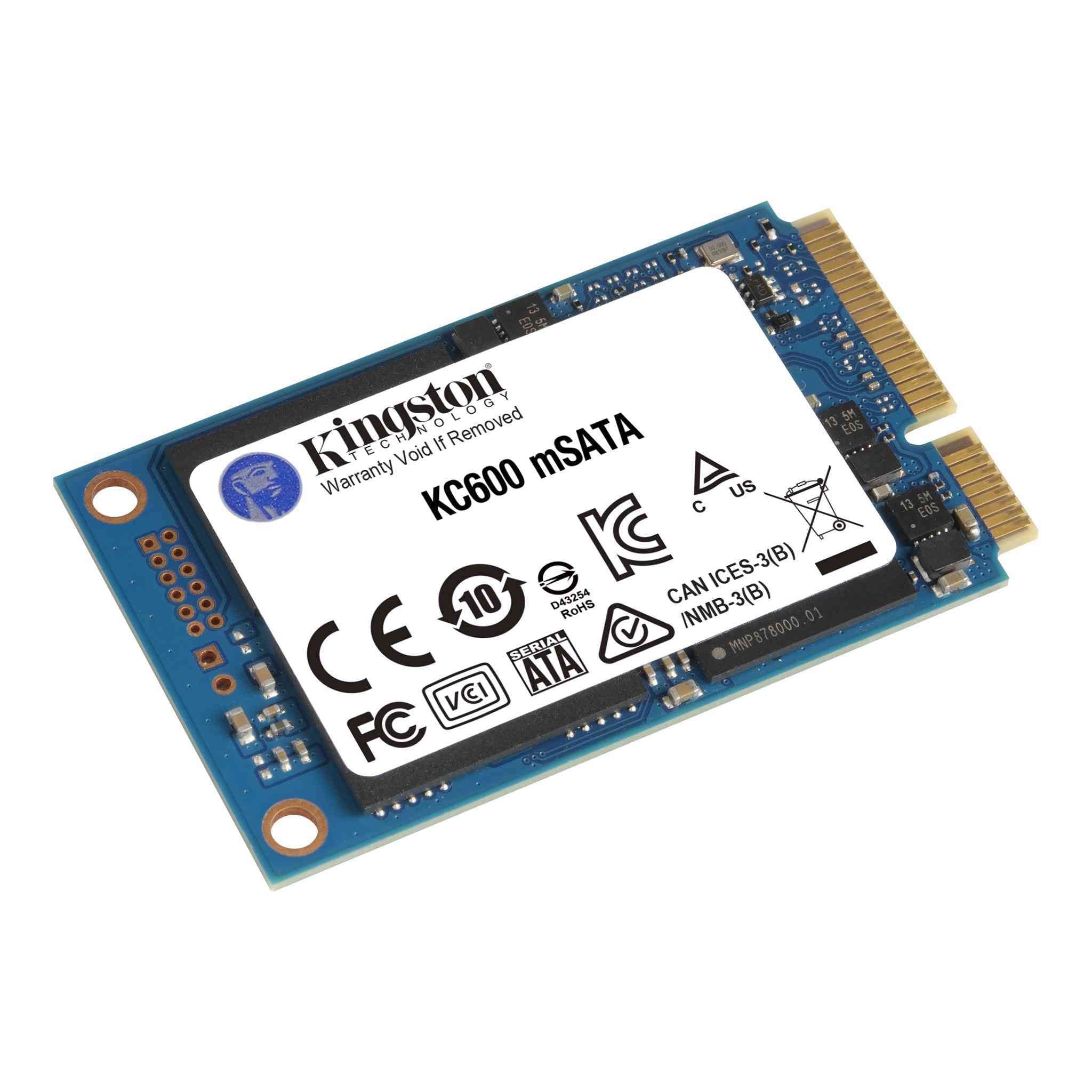 KINGSTON 256GB KC600 SKC600MS/256G 550- 500MB/s MSata Disk