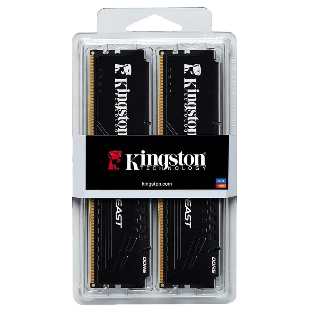 KINGSTON 32GB (2X16GB) DDR5 6000MHZ CL30 DUAL KIT PC RAM BEAST BLACK EXPO KF560C30BBEK2-32TR