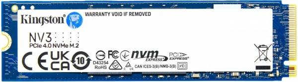 KINGSTON 500GB SNV3S/500G 5000- 3000MB/s M2 NVME Disk