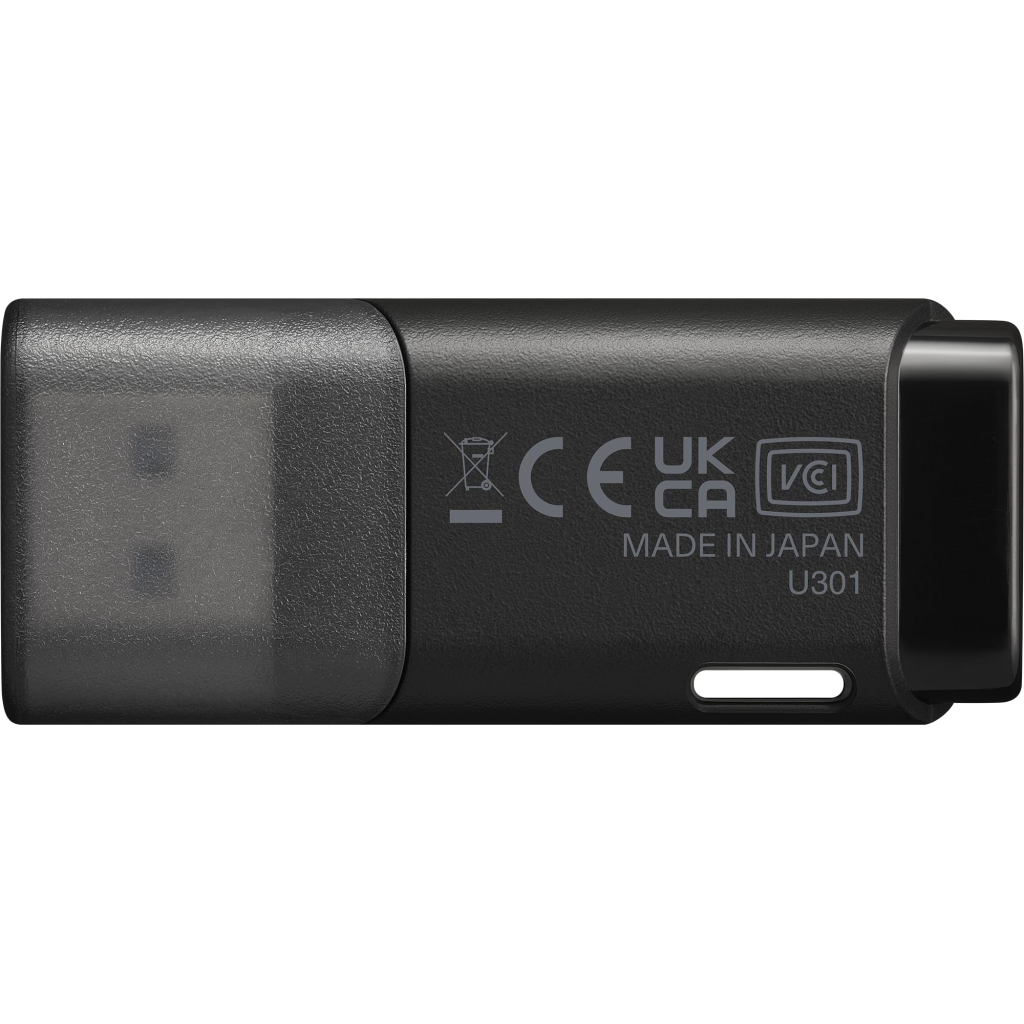 KIOXIA U301K 128GB USB 3.2 Gen1 TransMemory Flash Disk (Siyah)