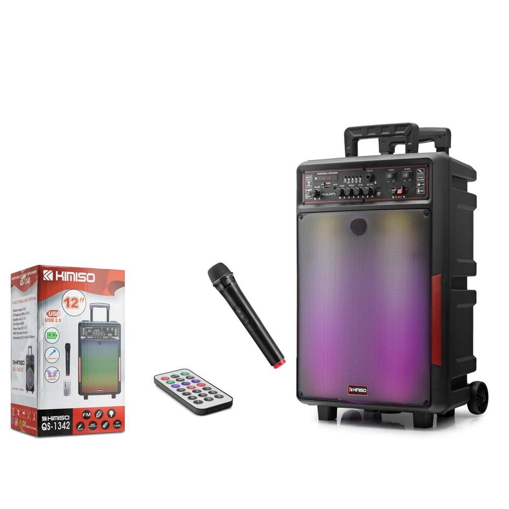 Kımıso QS1342 Bluetooth Speaker RGB Uzaktan Kumanda Kablosuz Mikrofon1800Mah