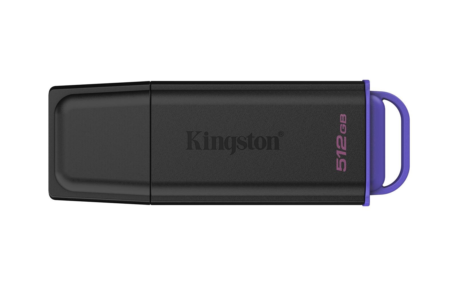 Kingston DTXG2-512GB 512GB Portable USB 3.2 Gen 1 DataTraveler Exodia Black-Purple Flash Bellek