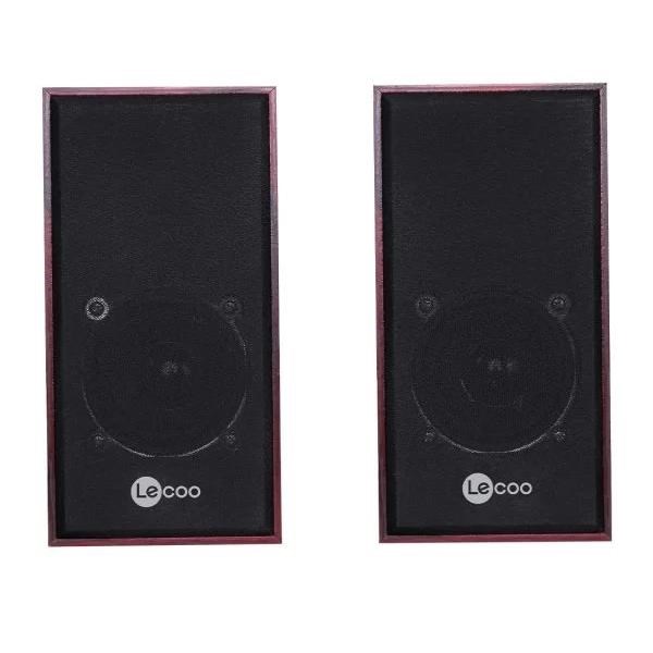 LECOO DS105 1+1 Siyah 5w RMS Hoparlör Ahşap