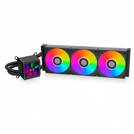 LIAN LI GALAHAD II LCD 360MM LGA1700/AM5 SOKET SİYAH İŞLEMCİ SIVI SOĞUTUCU G89.GA2ALCD36B.00