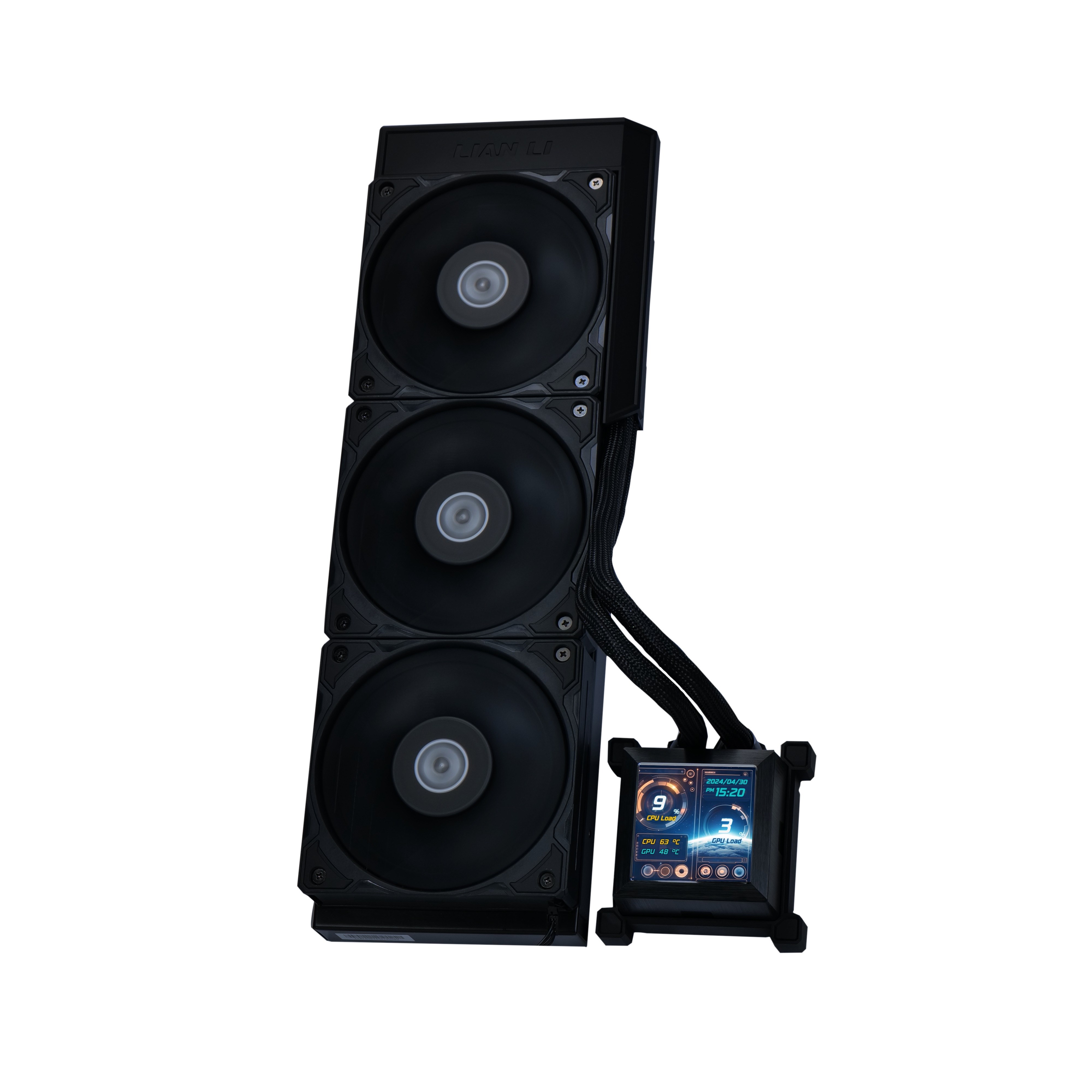 LIAN LI HYDRO-SHIFT LCD PERFORMANCE 360MM LGA1700/1851P/AM5 SOKET SİYAH İŞLEMCİ SIVI SOĞUTUCU G89.GHSLCD36SB.00