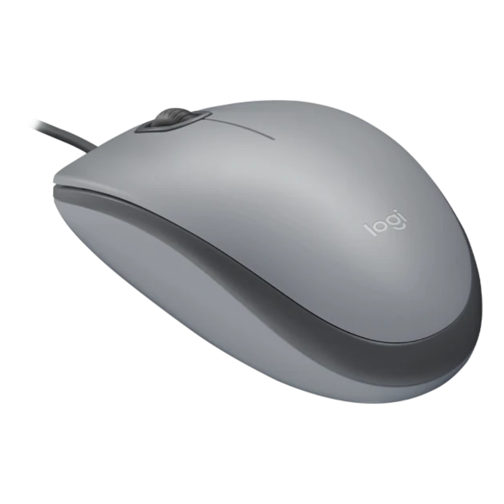 LOGITECH 910-006760, M110 Gri, USB Kablolu, 1000dpi, Optik, 3 Tuşlu, Sessiz Mouse