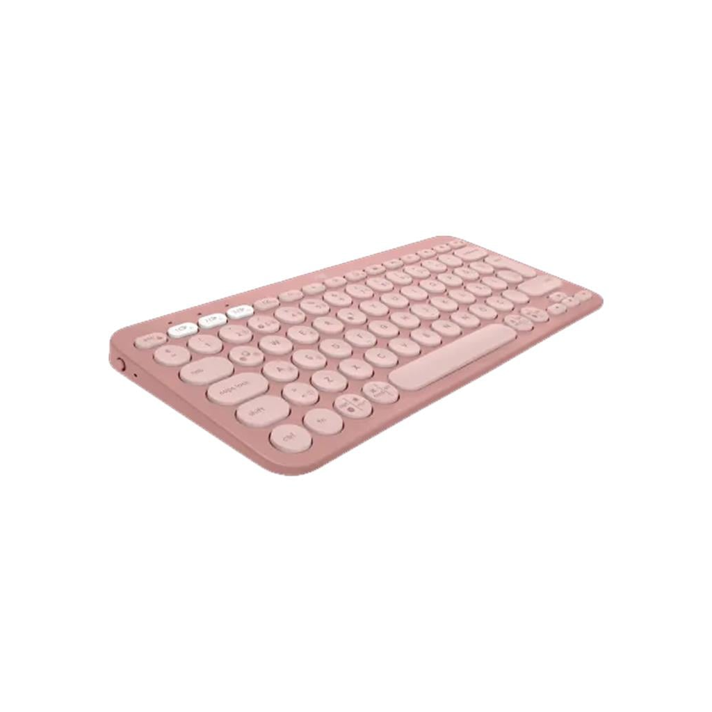 LOGITECH K380S, Pebble Keys 2,  Rose, 920-011861, Bluetooth, Türkçe, Q, Multimedya, Mini Klavye