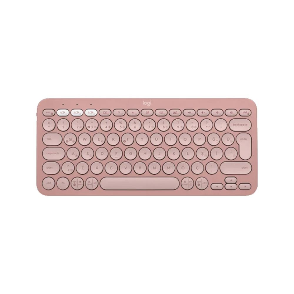 LOGITECH Pebble Keys 2 K380s Bluetooth Q Trk Rose Klavye (920-011861)
