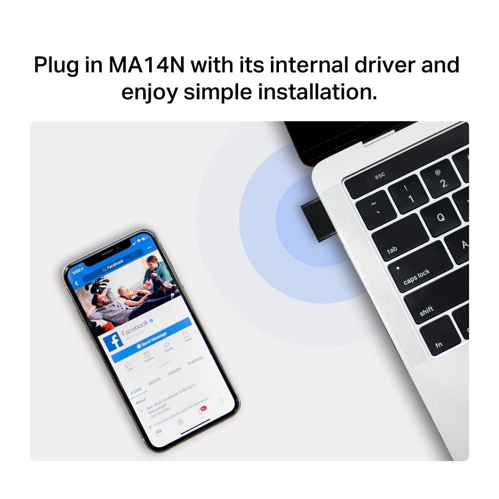 MERCUSYS MA14N WIFI6 AX300 Nano Usb Kablosuz Ağ Adaptörü