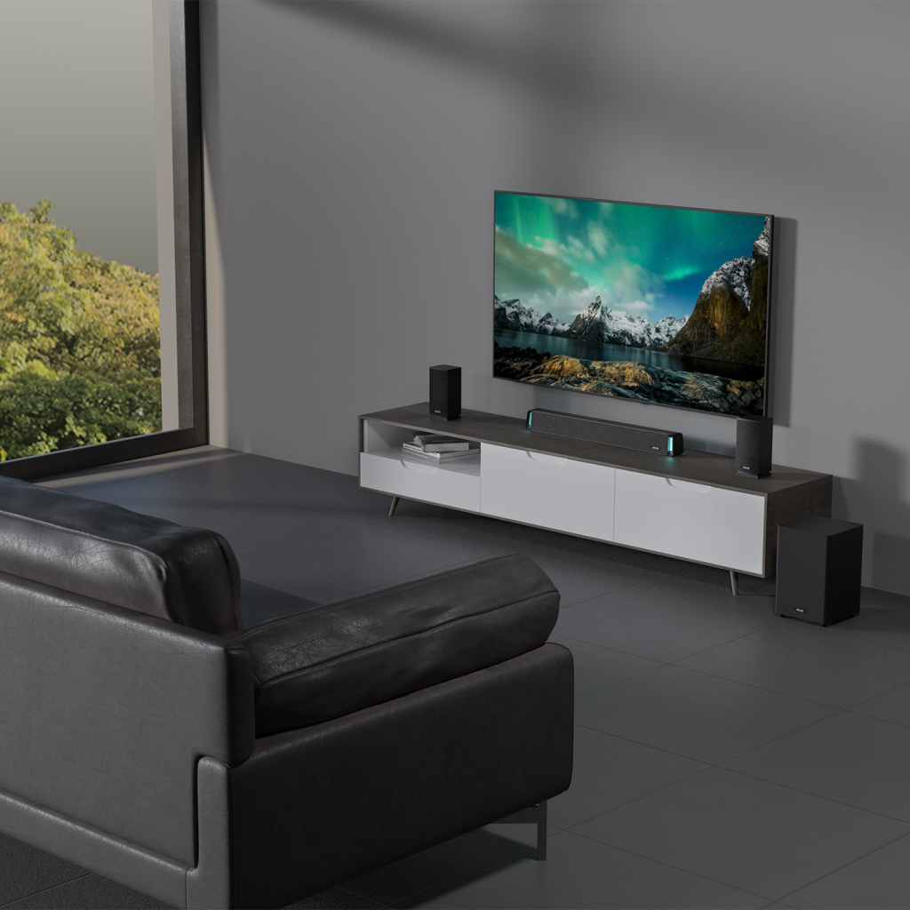 MIKADO MD-SBT35, 160W, 5+1, Masaüstü, BT/AUX/USB/HDMI/OPTICAL, Soundbar, Siyah Kasa, Ev Sinema Sistemi
