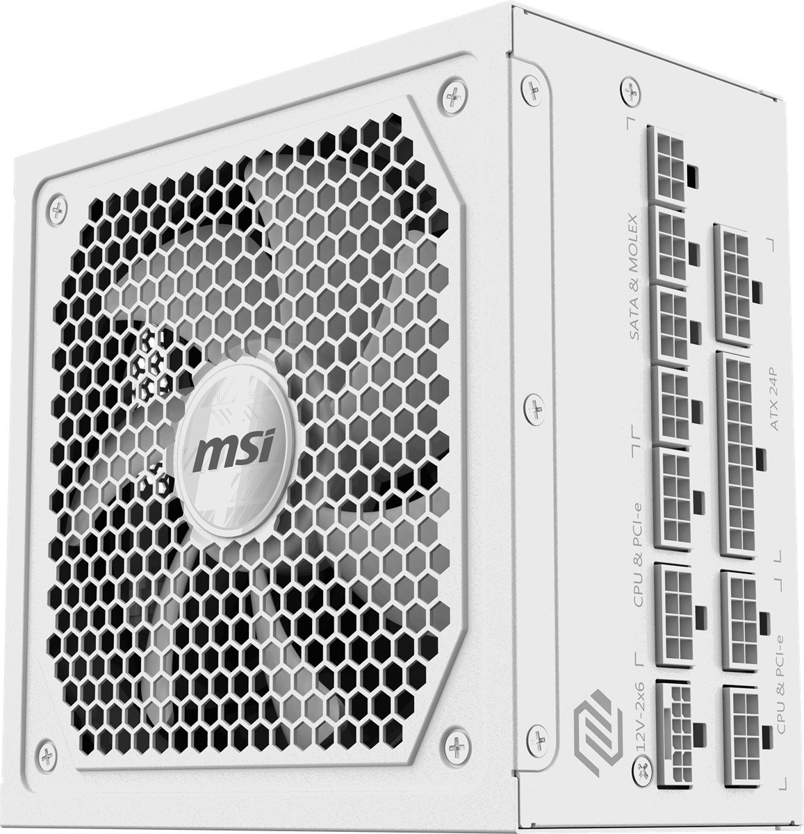 MSI 1000w 80+ Gold MAG A1000GL PCIE5 WHITE Tam Modüler Power Supply Beyaz