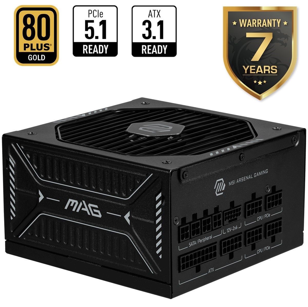 MSI 1000w 80+ Gold MAG A1000GLS PCIE5 Tam Modüler Power Supply