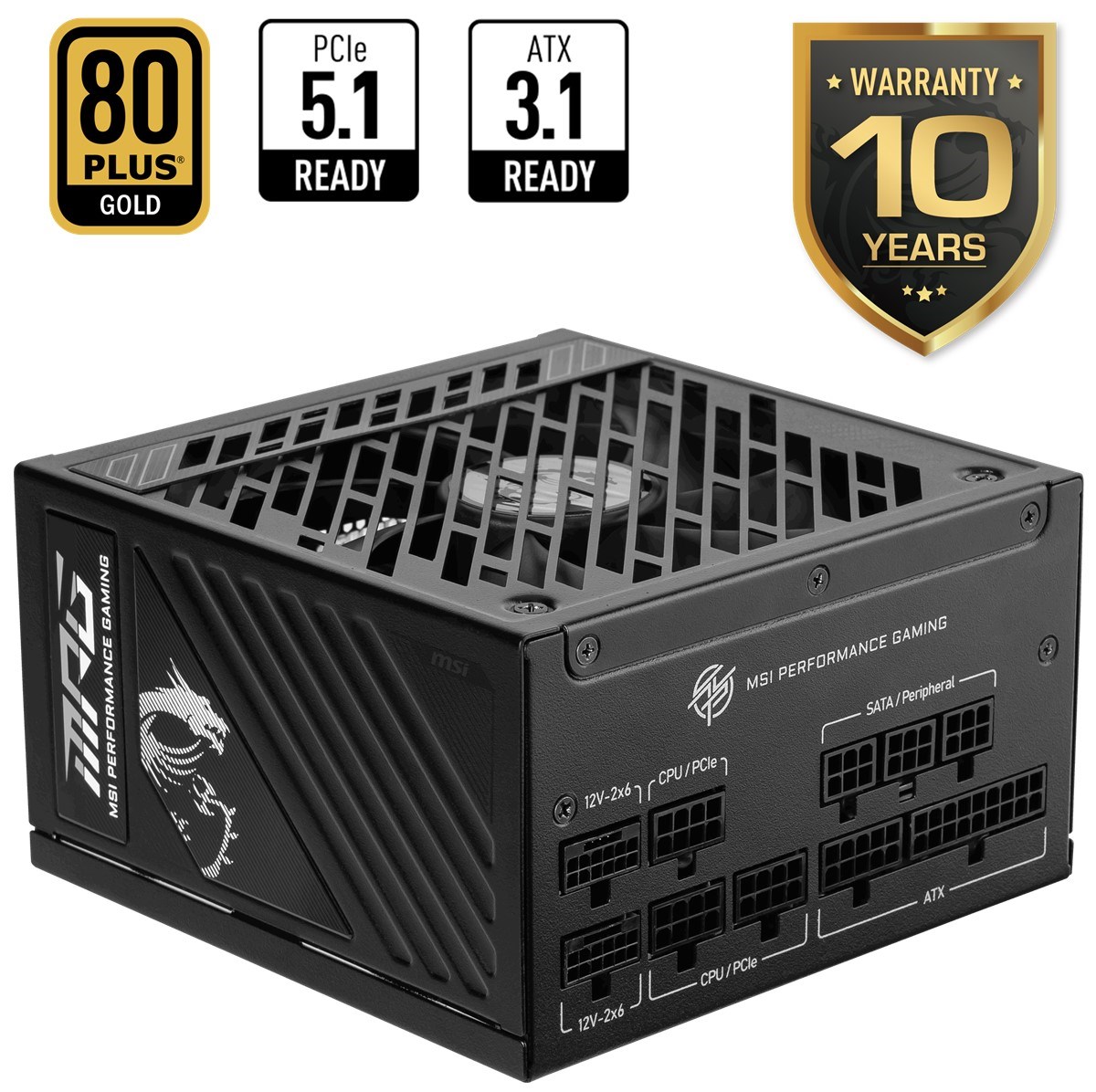 MSI 1250w 80+ Gold MPG A1250GS PCIE5 Tam Modüler Power Supply