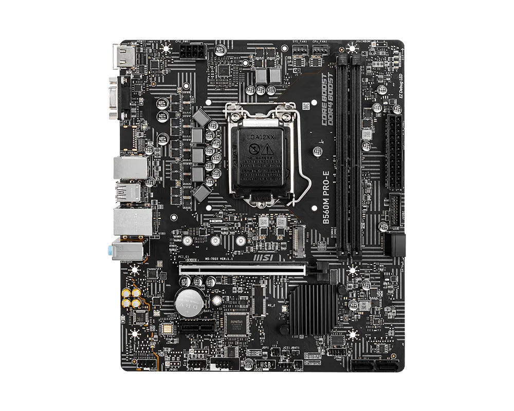 MSI B560M PRO-E DDR4 HDMI PCIe 16X v4.0 1200p v2 mATX