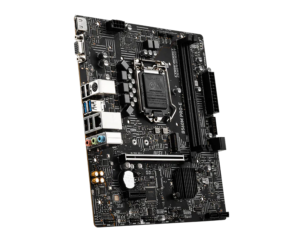 MSI B560M PRO-E DDR4 HDMI PCIe 16X v4.0 1200p v2 mATX