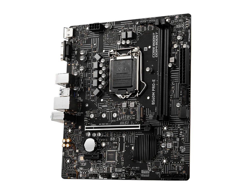 MSI B560M PRO-E DDR4 HDMI PCIe 16X v4.0 1200p v2 mATX