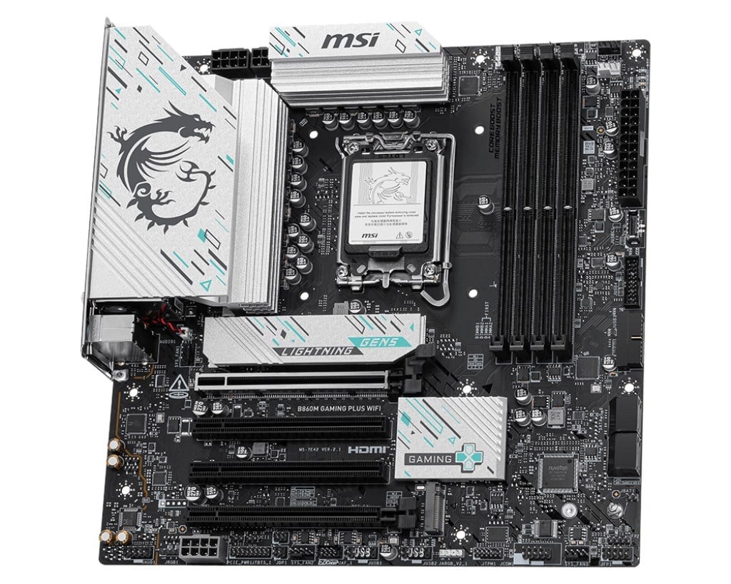 MSI B860M GAMING PLUS WIFI7 DDR5 HDMI-DP TYPEC PCIE 5.0 1851p mATX