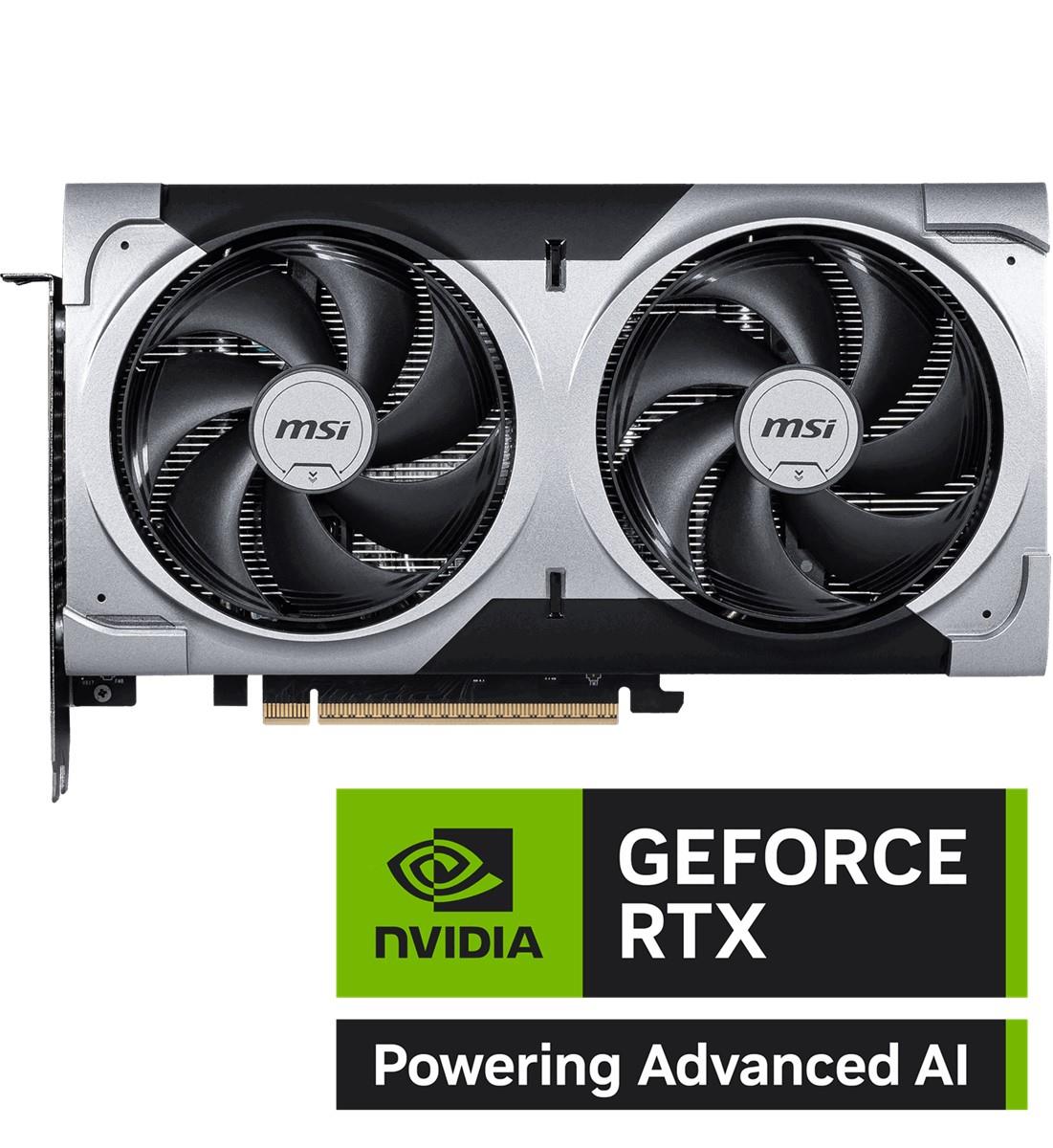 MSI GEFORCE RTX 5060 TI 8G VENTUS 2X OC PLUS 8GB GDDR7 128B DX12 PCIE 5.0 X16 (3XDP 1XHDMI)
