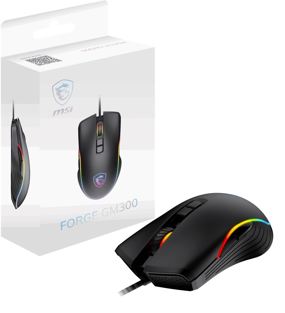 MSI GG FORGE GM300 7200dpi RGB Gaming Mouse