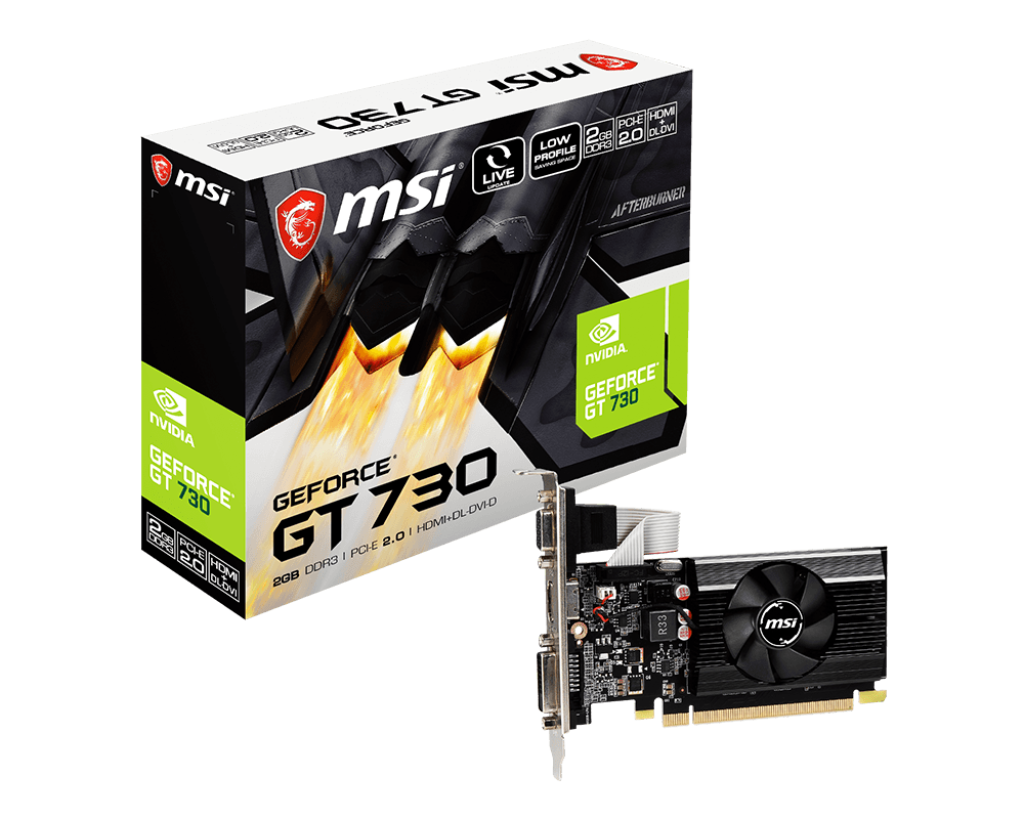 MSI GT730 2GB N730K-2GD3/LP DDR3 64bit HDMI DVI PCIe 16X v2.0